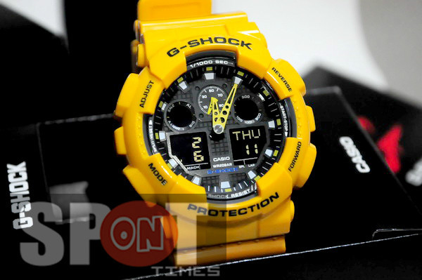 Casio G-Shock World Time Alarm Men's Watch GA-100A-9A GA100A 9 | eBay