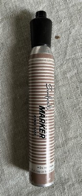 Vintage Sanford King Size Permanent Black Marker Works Thick Metal