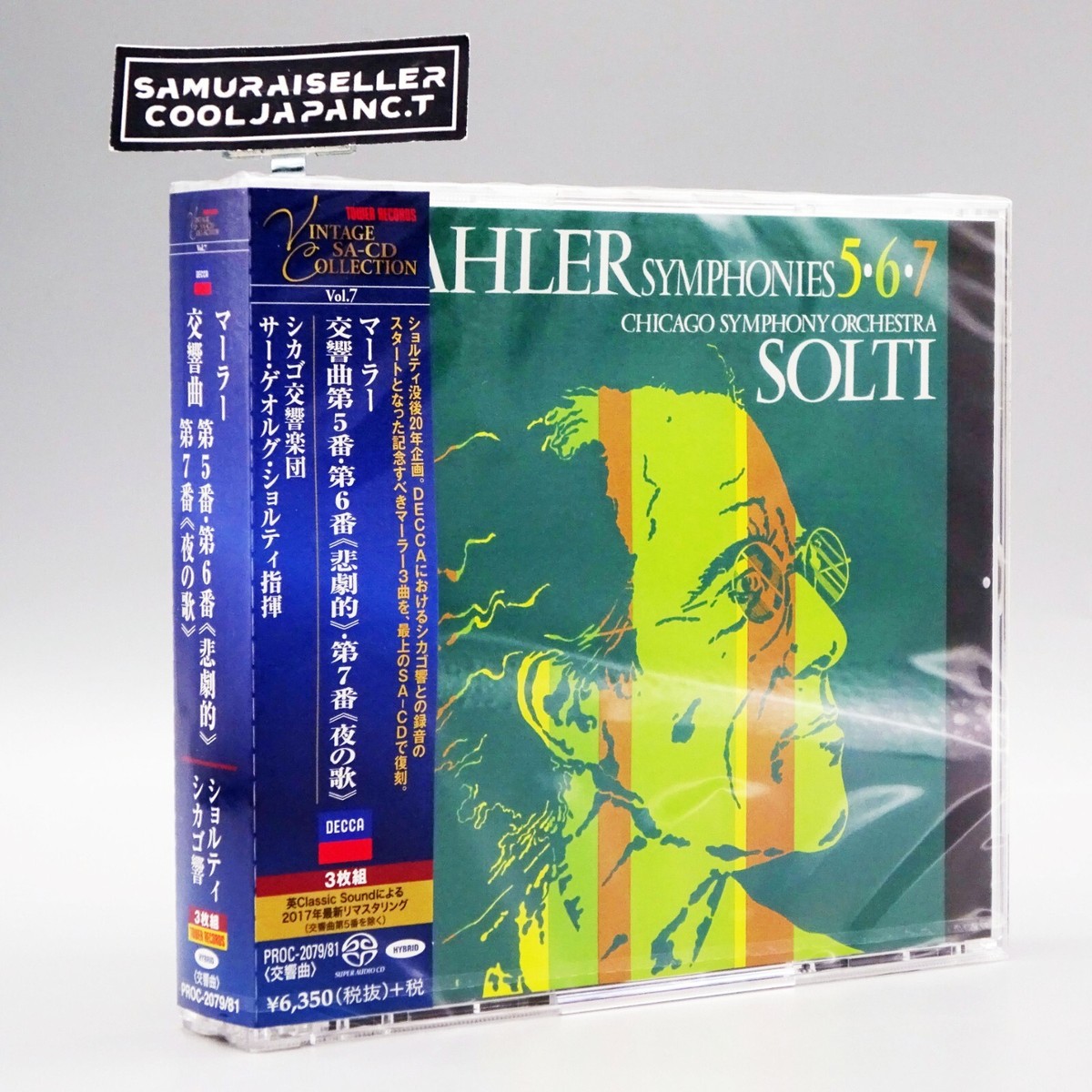 Solti Mahler Symphonies 5, 6 and 7 JAPAN 3 SACD Hybrid TOWER