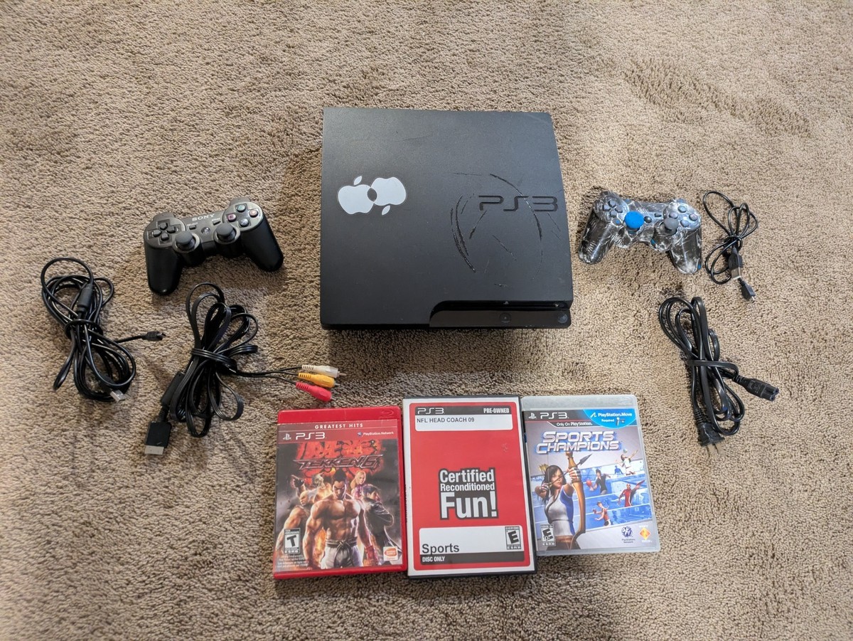 Sony PlayStation 3 Slim PS3 Model CECH-3001A Console Bundle w/ 3