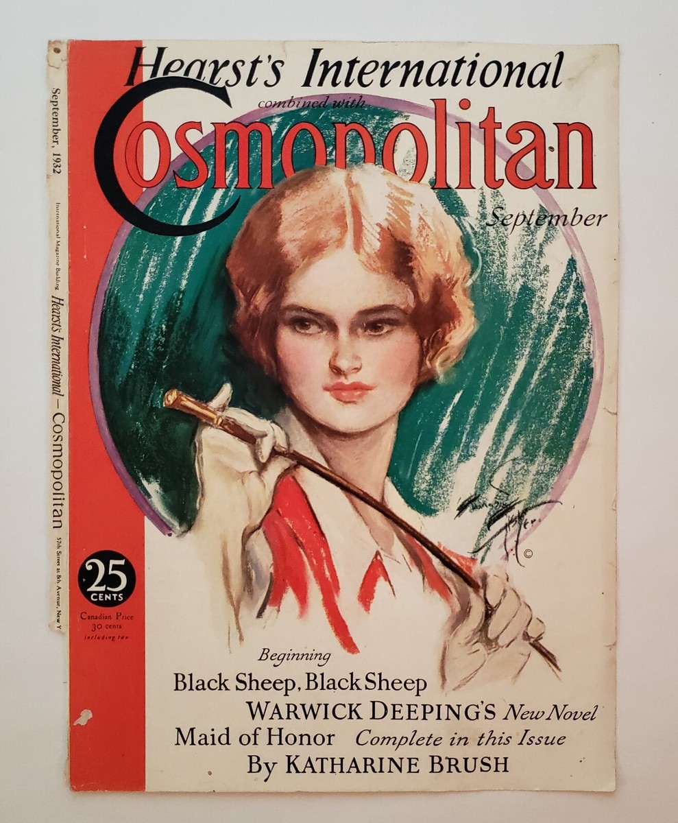 Cosmopolitan September 1932 Magazine COVER ONLY Illustrated by