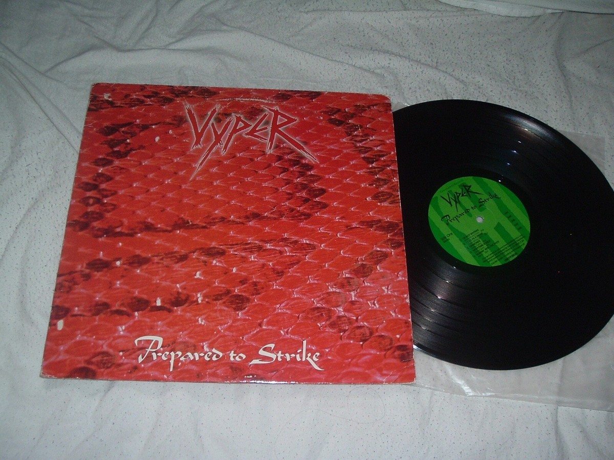 VYPER Prepared To Strike '84 + Afraid Of The Dark '85 2LP lot ORIG