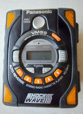 🎧 Panasonic RQ-SW70 Shockwave personal cassette player AM/FM