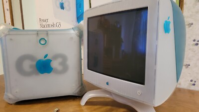 Apple PowerMac G3 Yosemite + 17 Studio Display, Boxes, Original