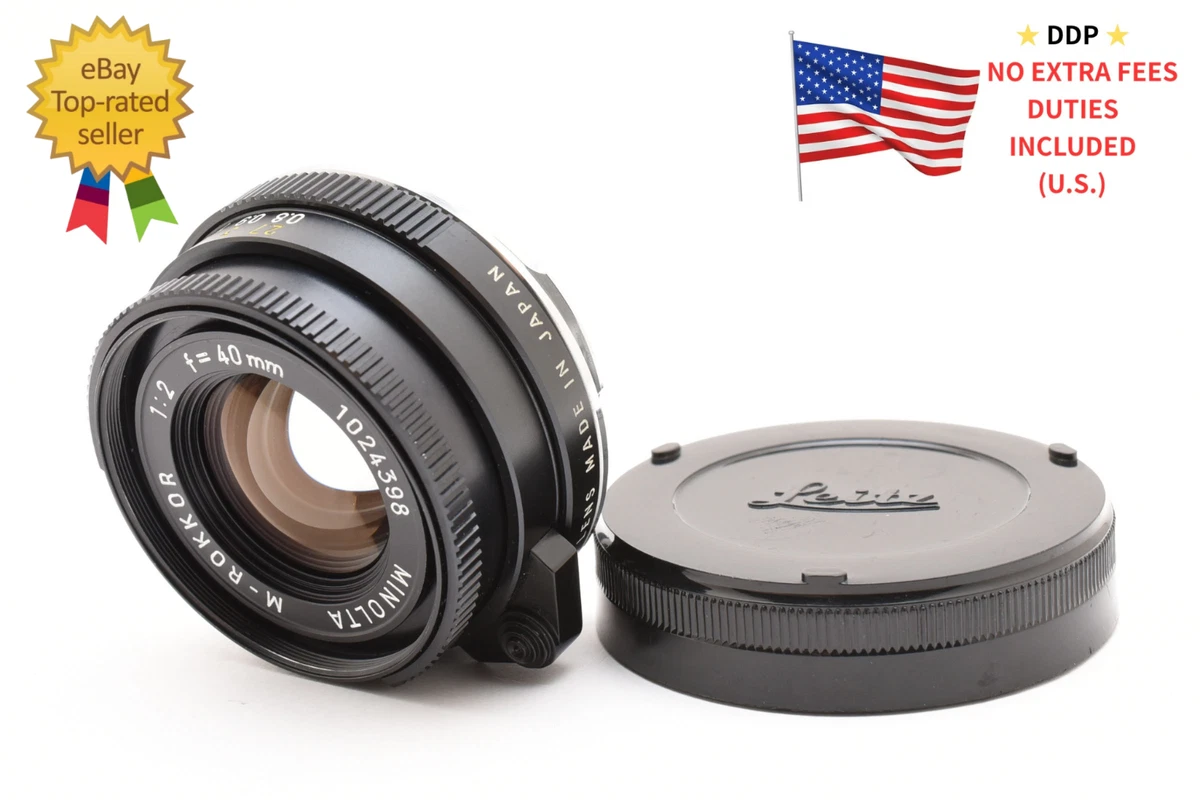Minolta M Rokkor 40mm F2 for sale - eBay