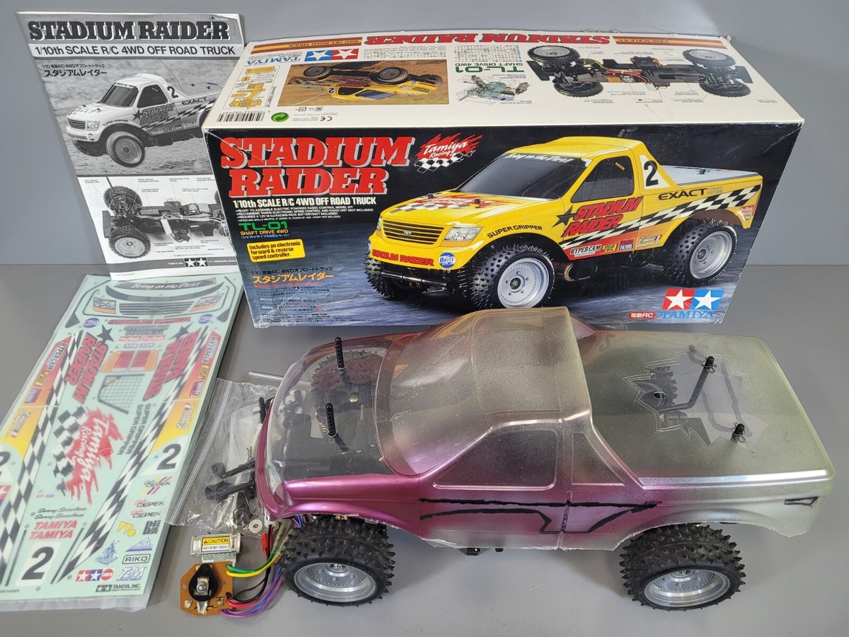Vintage Original Tamiya 1/10 Stadium Raider RC Truck with box