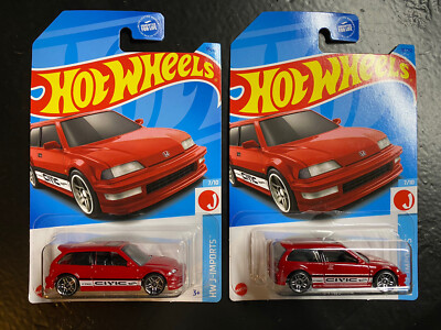 Hot Wheels ホットウィール Honda Civic EF 2個 Amazon.com: HOT