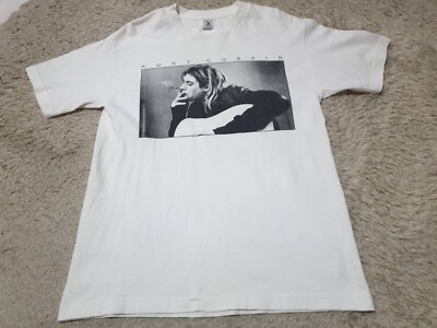Rare Vintage KURT COBAIN T Shirt NIRVANA Sub Pop Guitar Grunge End