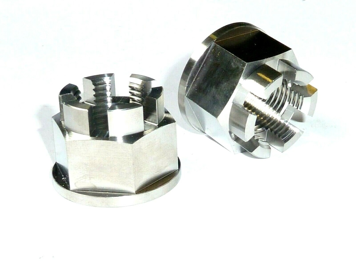 KAWASAKI ZX10R NINJA 2004-2010 REAR AXLE CASTLE FLANGED NUT