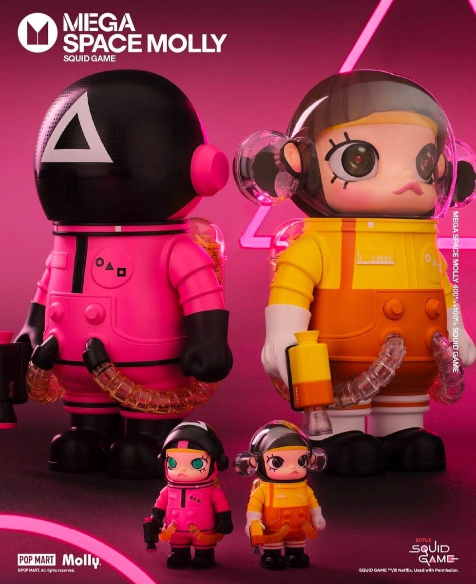 Mega Space Molly Squid Game 400% and 100% set Blind Box - Pop Mart