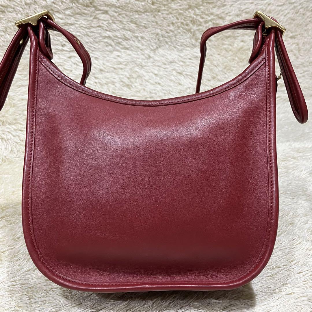 Vintage Coach 9950 Janice Legacy Shoulder Bag Red Leather for