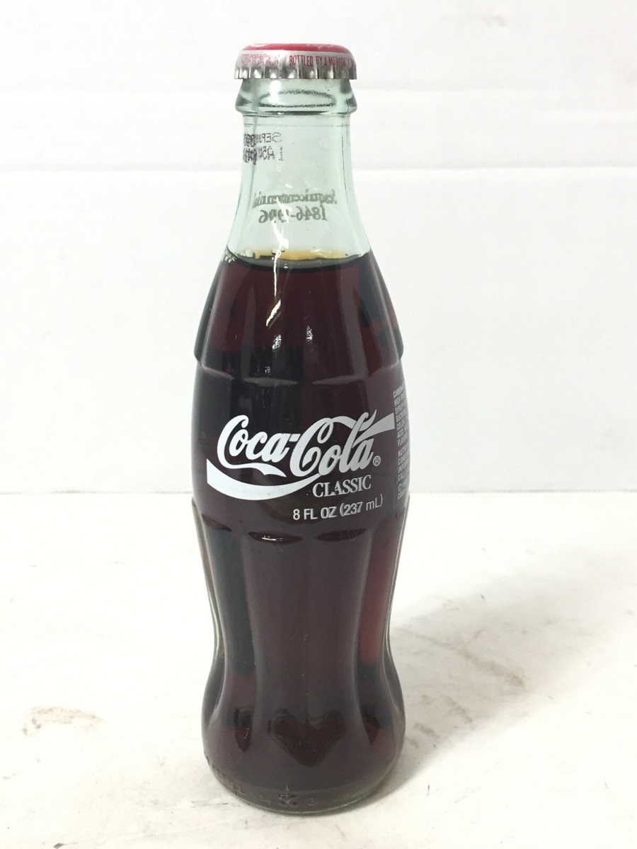 Vintage 1996 Coke Bottle 8 FL OZ Coca-Cola 150 Year Anniversary