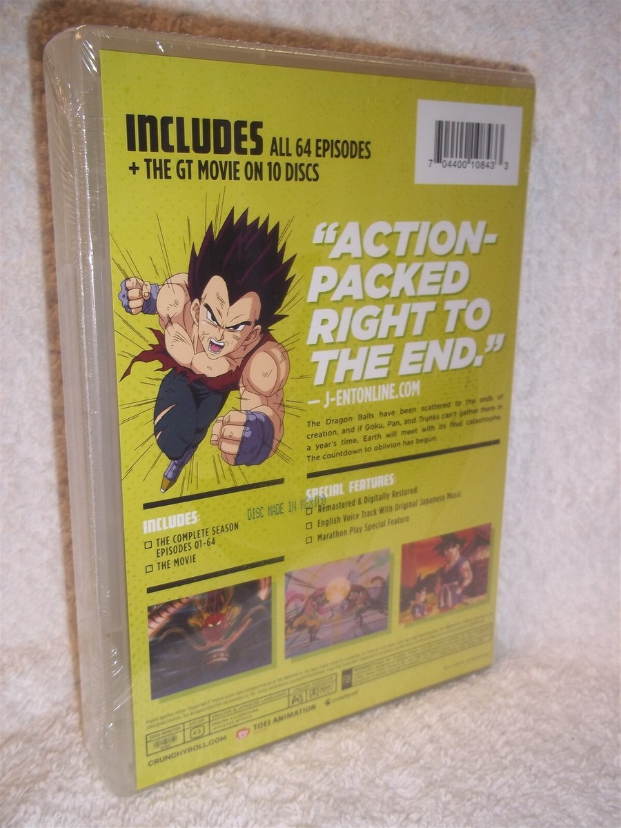 Dragon Ball GT The Complete Series (DVD, 2023, 10-Disc) NEW action