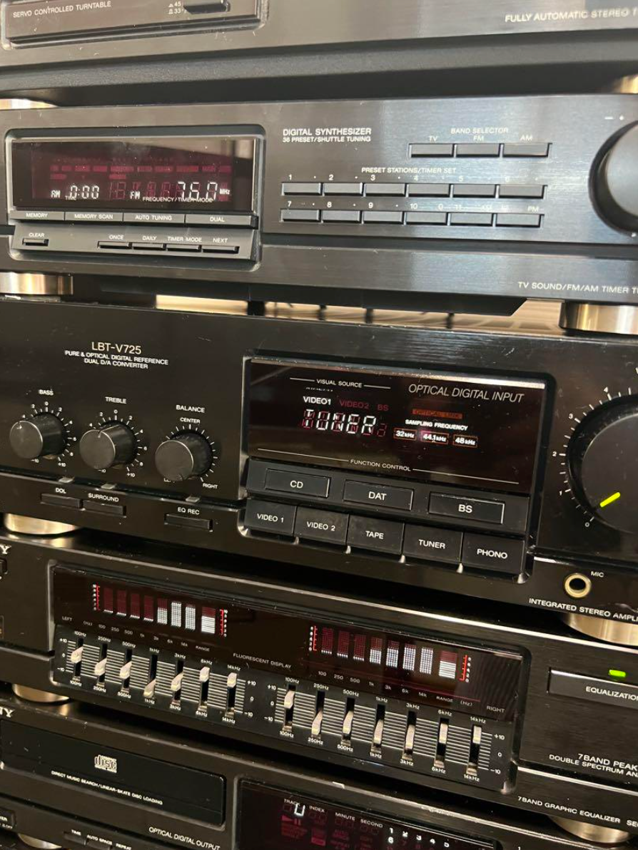 SONY LBT-V725 hi-fi system in a compact size With record player