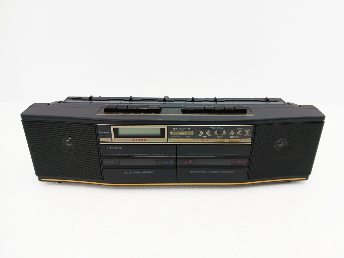 Vintage Toshiba RT-8538 Portable Stereo Radio Cassette Recorder
