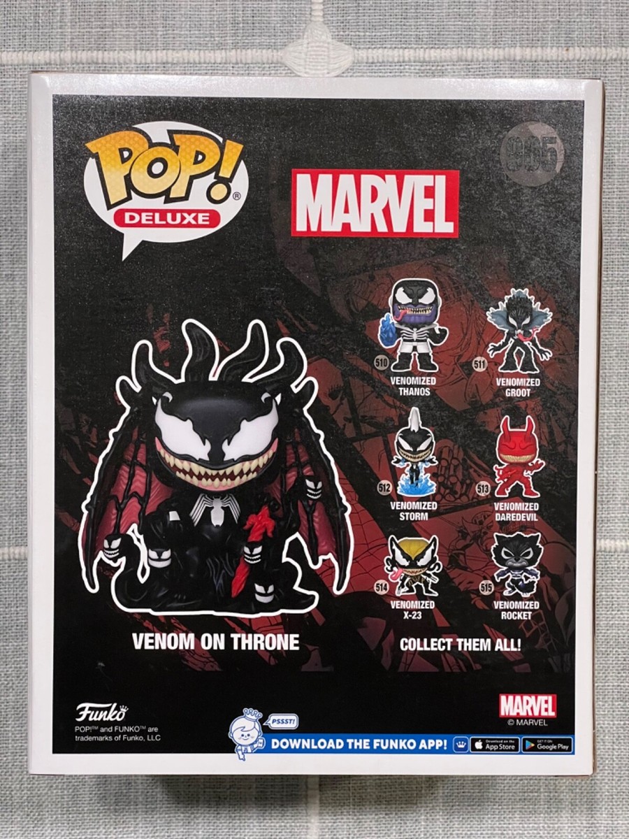 Funko POP Venom On Throne 965 GITD Exclusive Funko POP Marvel Glow