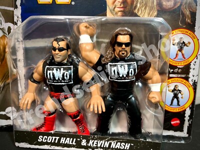 2023 WWE NWO Retro 4-Pack Exclusive - SCOTT HALL, KEVIN NASH, HULK