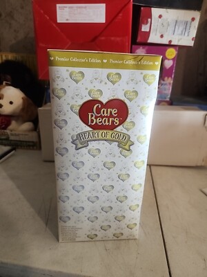 Care Bears Heart of Gold Bear (White) Collectors Edition With DVD