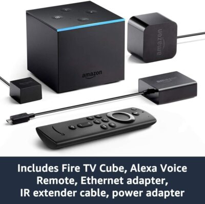 Fire TV Cube (1st Gen), hands-free with Alexa and 4K Ultra HD