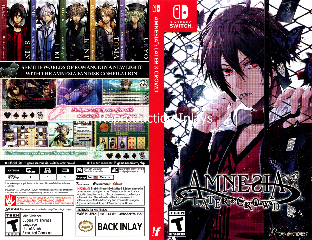 Amnesia Later X Crowd Switch Replacement Case | eBay UK