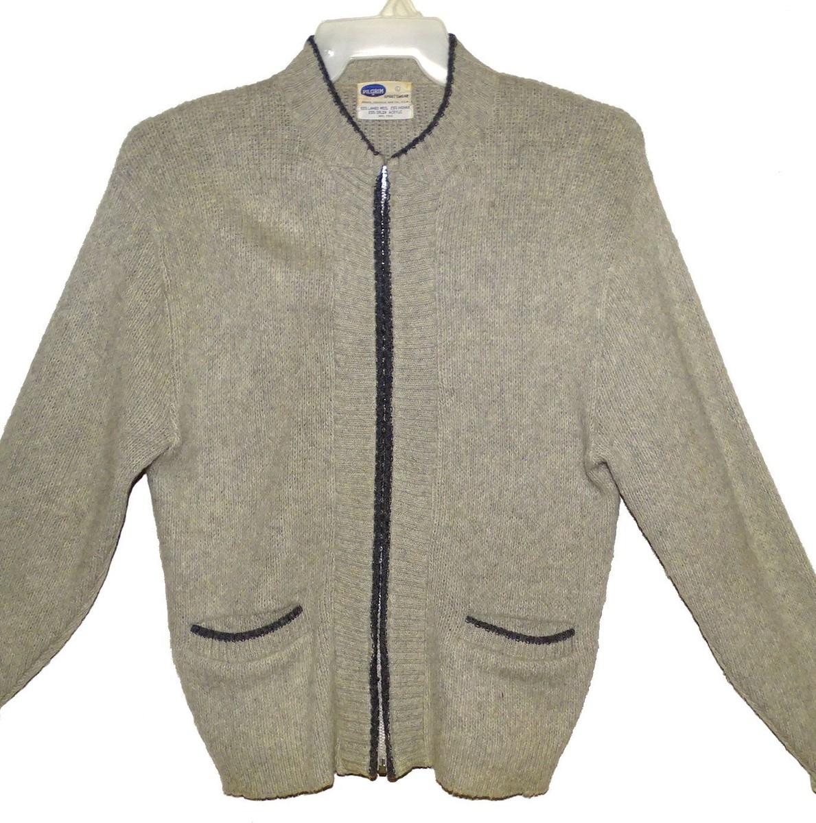 Sz L Vin 60's Pilgrim Sportswear Sears Roebuck Cardigan Sweater