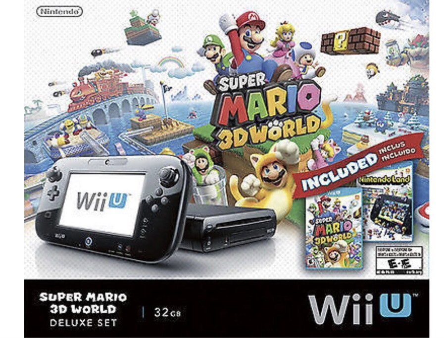 Nintendo Wii U 32 GB Super Mario 3D World Deluxe Set - Black