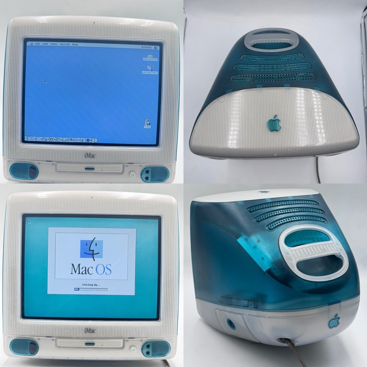 Apple iMac G3 Blueberry Blue 1998 Computer Working | eBay