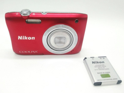 Nikon Coolpix S2900 5x 20.1MP Compact Digital Camera Red Used From