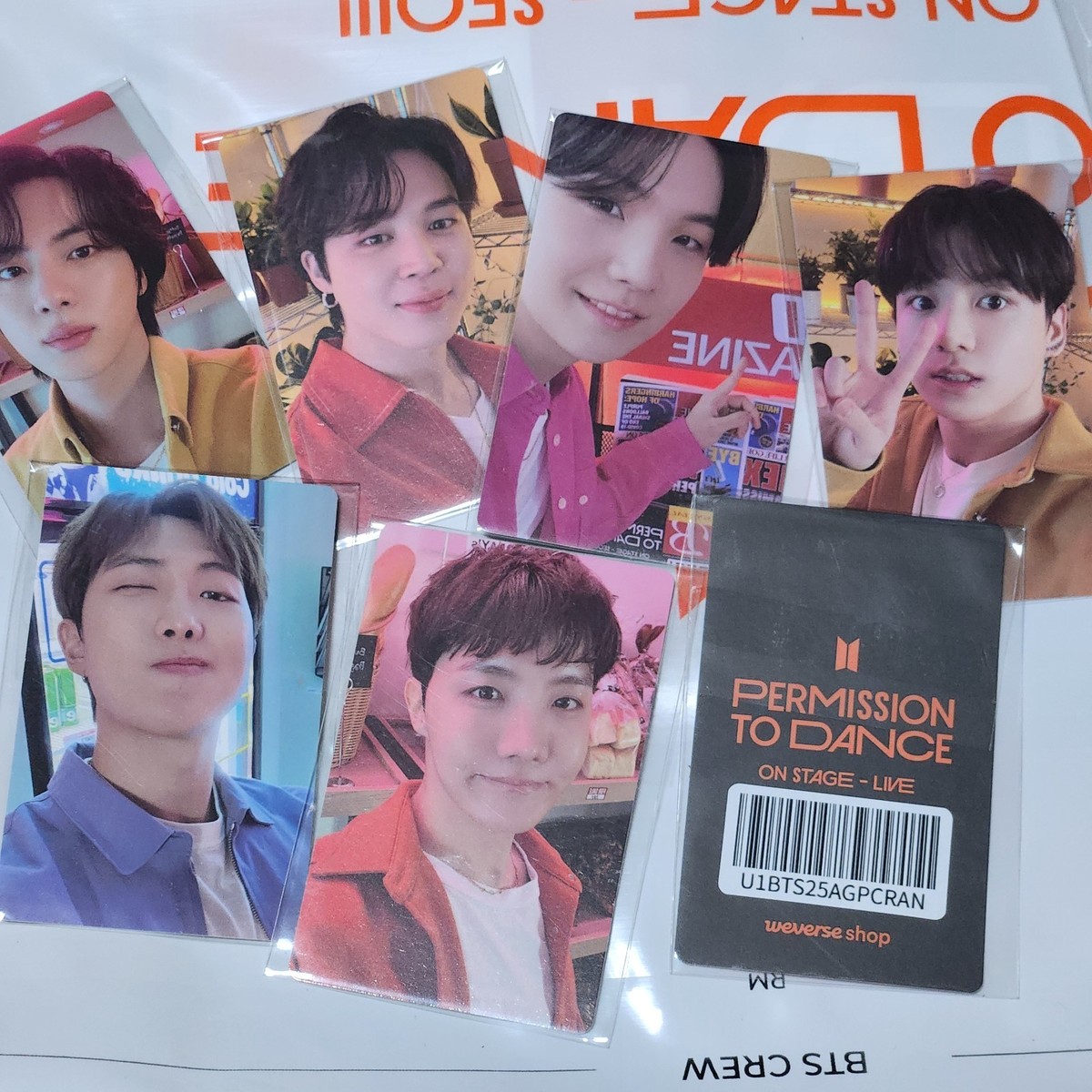 BTS PERMISSION TO DANCE - SEOUL WEVERSE LUCKYDRAW PHOTOCARD