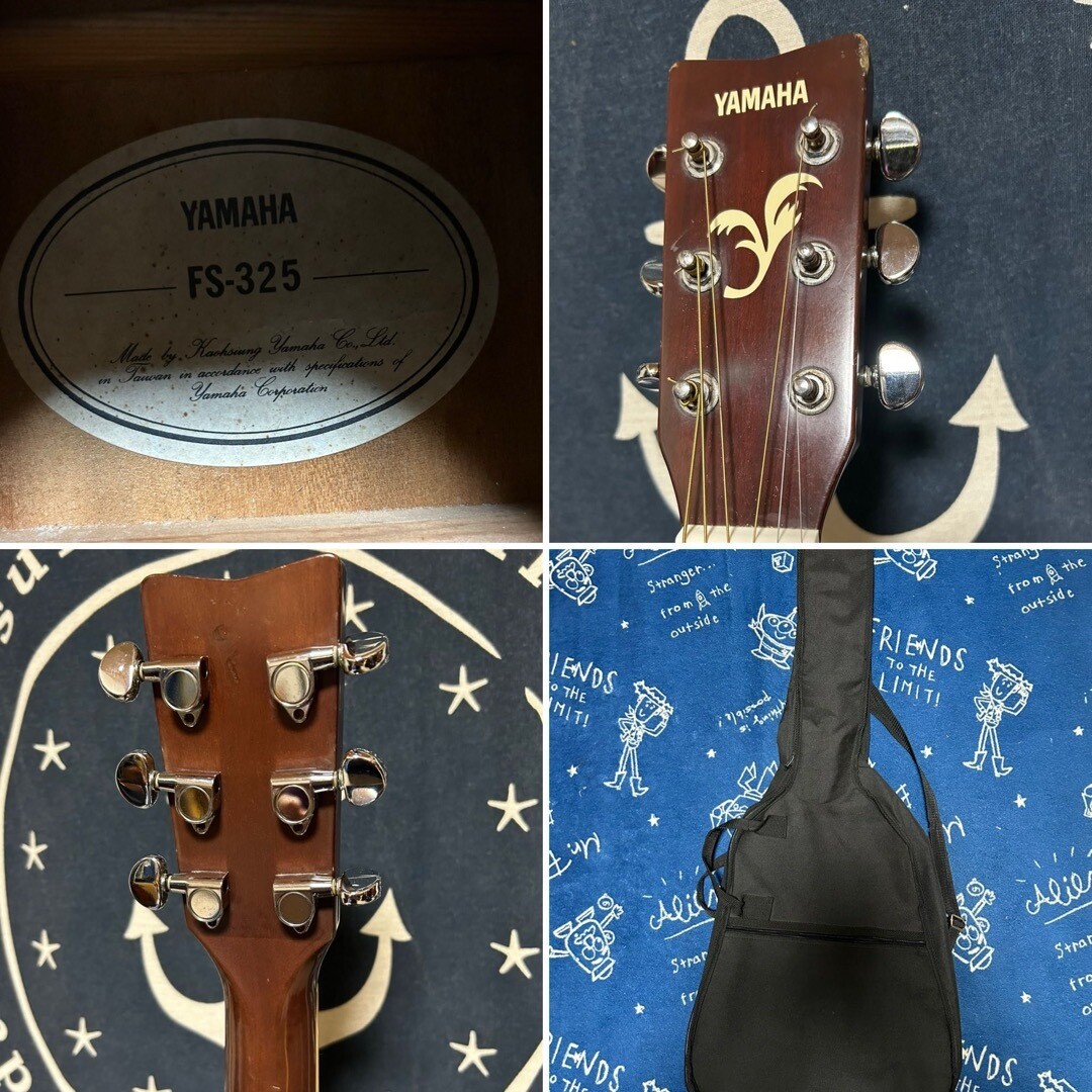 Acoustic Guitar Yamaha FS-325 1990 Vintage Natural 000 Type Flat