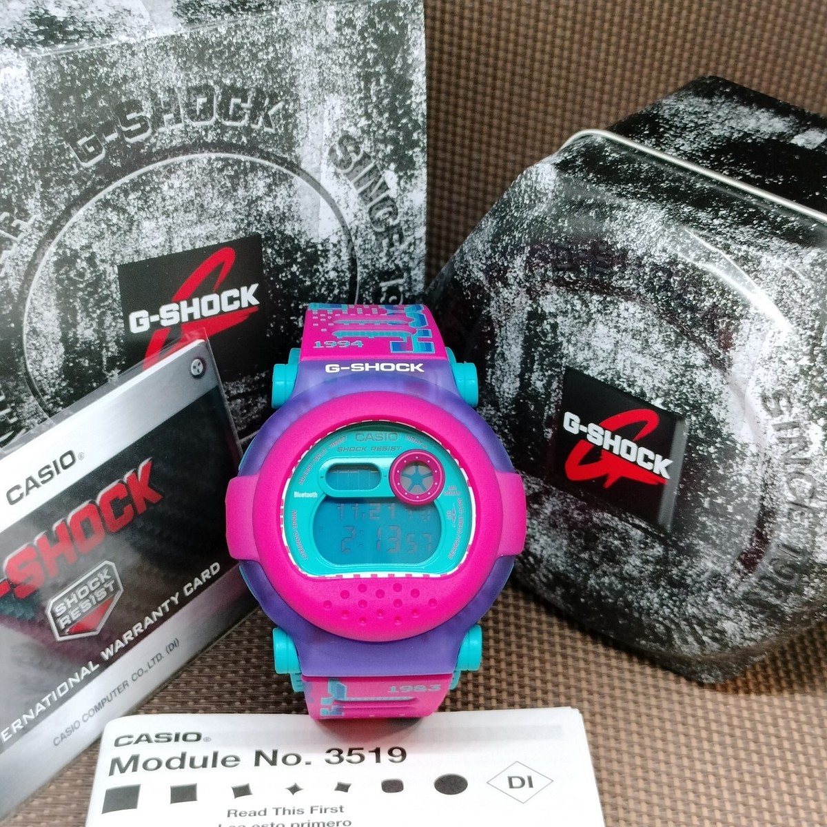 Casio G-Shock G-B001RG-4D Interchangeable Bezel Purple Pink
