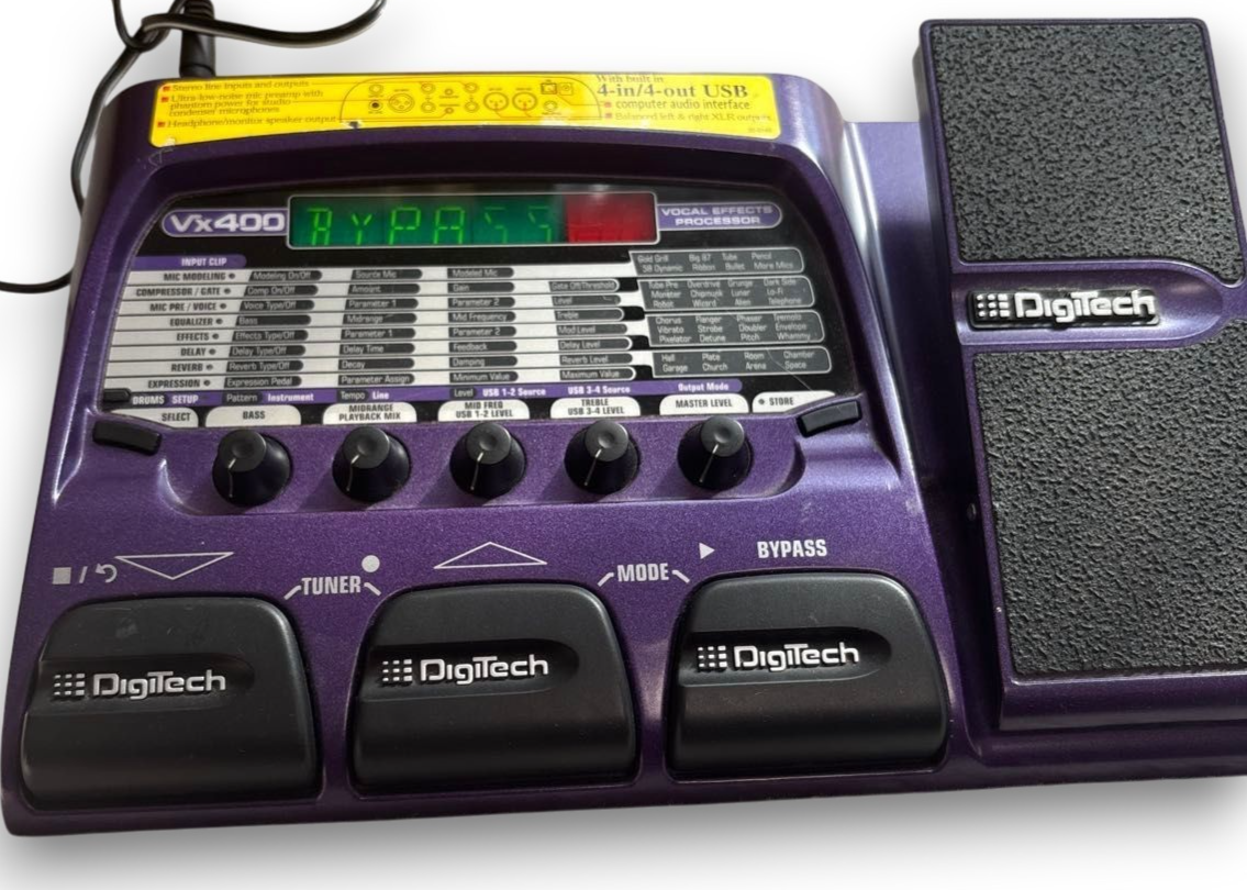 2000s Digitech VX400 Multi Effect Guitar Vocal Processor Tested w