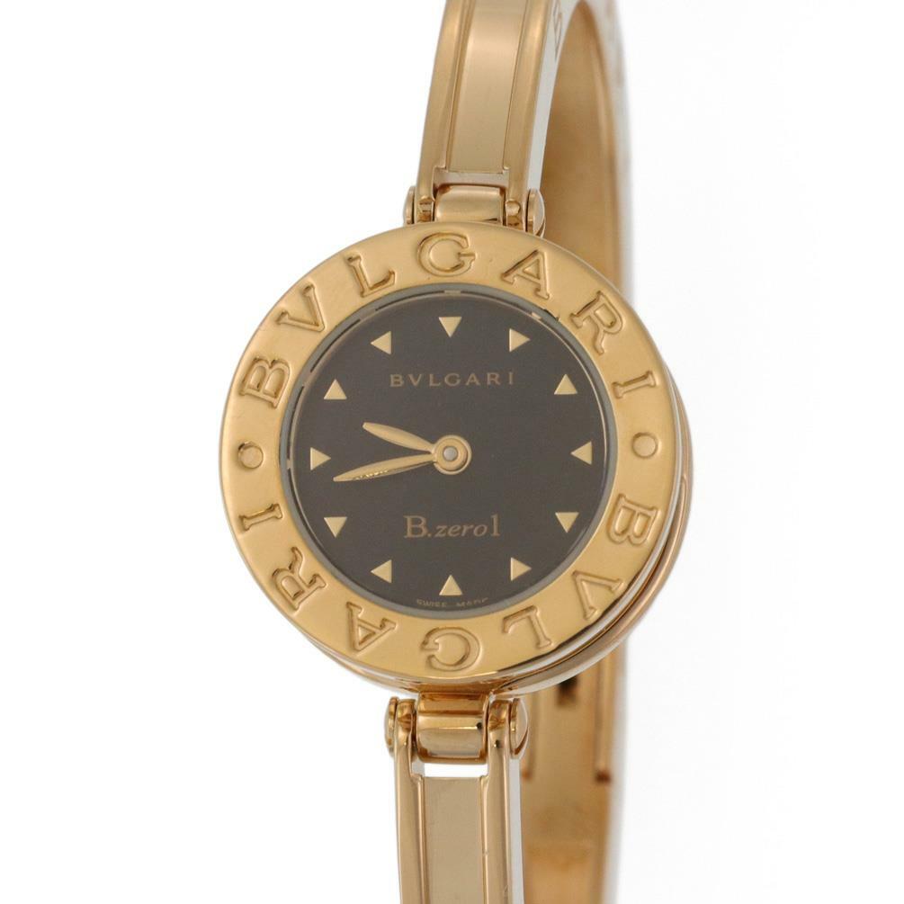 Bvlgari B Zero.1 Quartz 18k Yellow Gold Ladies Wrist Watch Bangle