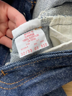 1980s Levi's 501 Deadstock 30x27 Made In Canada | eBay