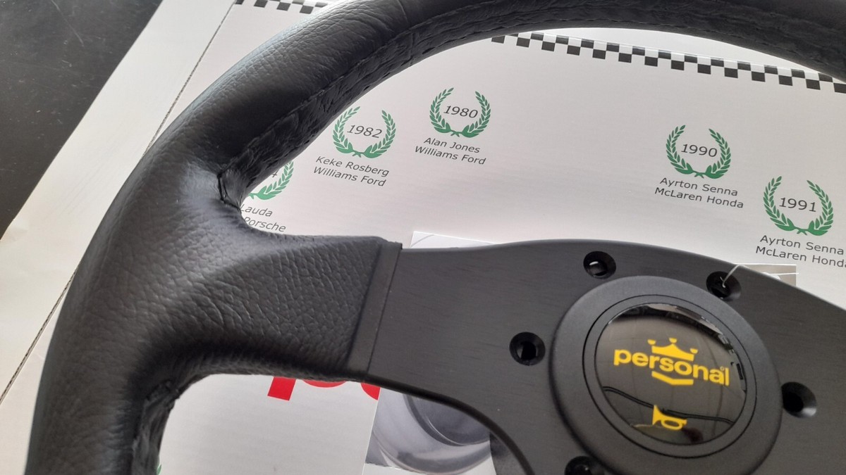 NARDI PERSONAL BLITZ 33 Steering wheel Black PU, black spokes | eBay