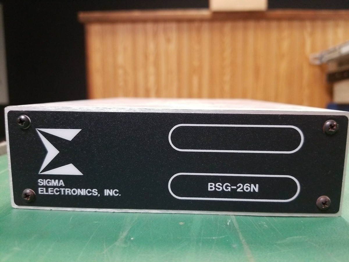 Sigma Bsg-26n Black Signal Generator BSG 26n | eBay