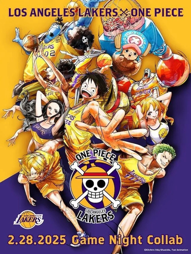 Los Angeles Lakers x One Piece Limited Edition Poster – Exclusive