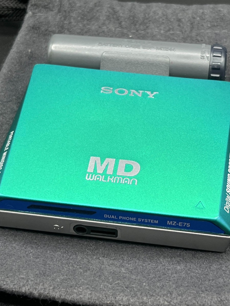 Sony MZ-E75 Walkman MiniDisc MD Player Green - Working | eBay