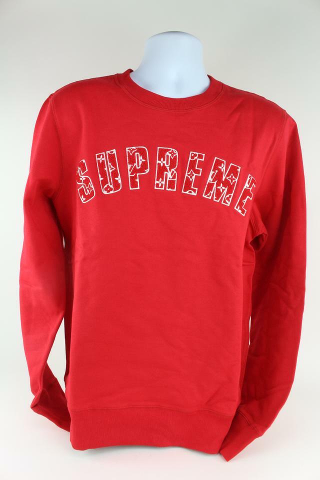 Louis Vuitton x Supreme LV x Supreme New Men's Large Red Arc Logo
