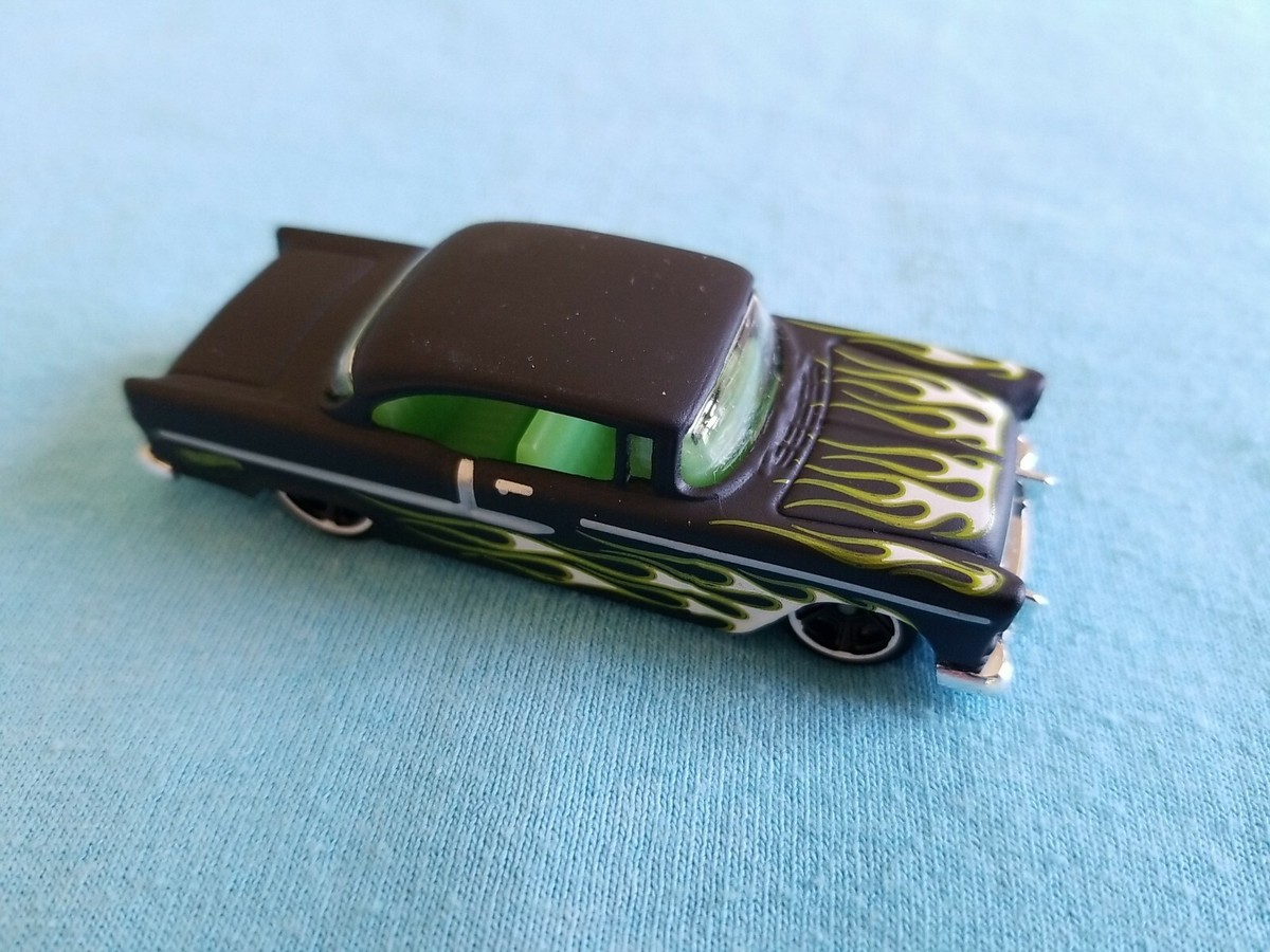 2017 Hot Wheels '55 CHEVY Black 83/365 LOOSE Flames | eBay