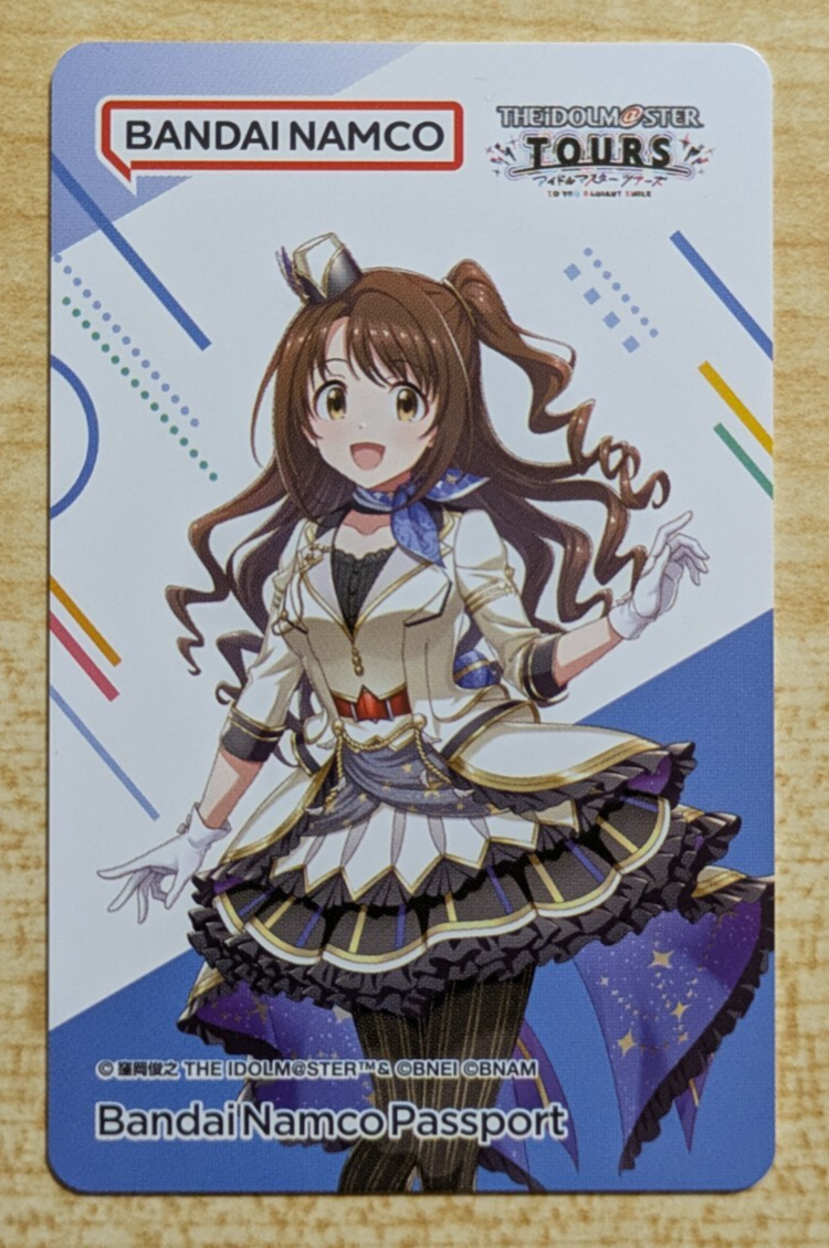 SHIPS FROM USA Bandai Namco BANAPASSPORT Card The Idolmaster Tours