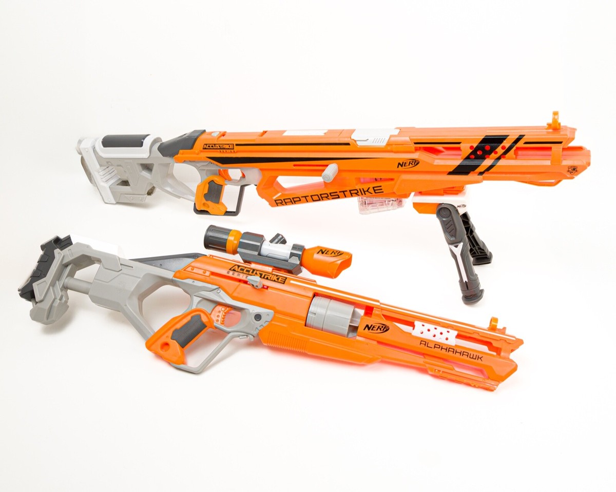 Nerf Accustrike RaptorStrike/ Alphahawk Sniper Blasters - With