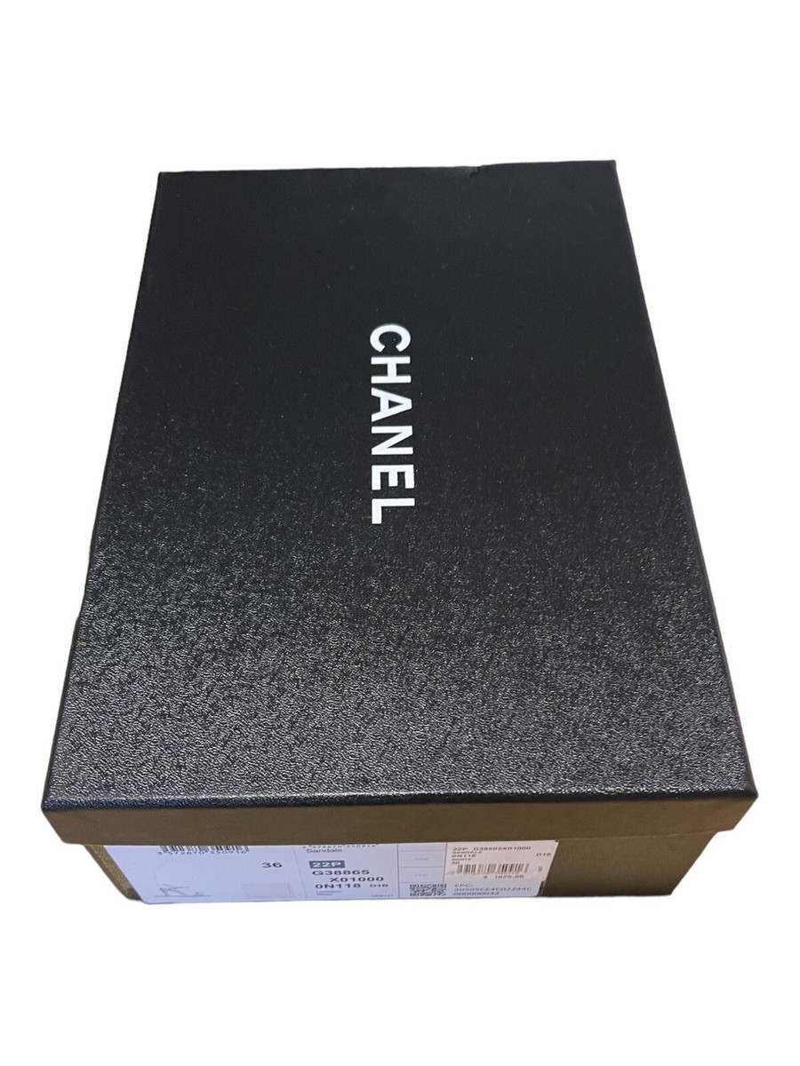 Chanel Large Shoe Box Storage Gift Set With Tissue Paper Card 12
