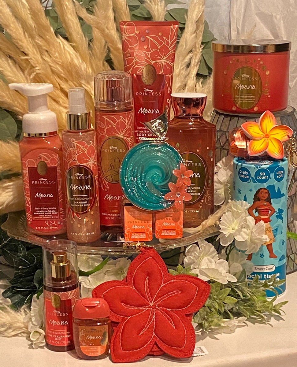 16 PIECE Bath & Body Works DISNEY PRINCESS Moana COMPLETE