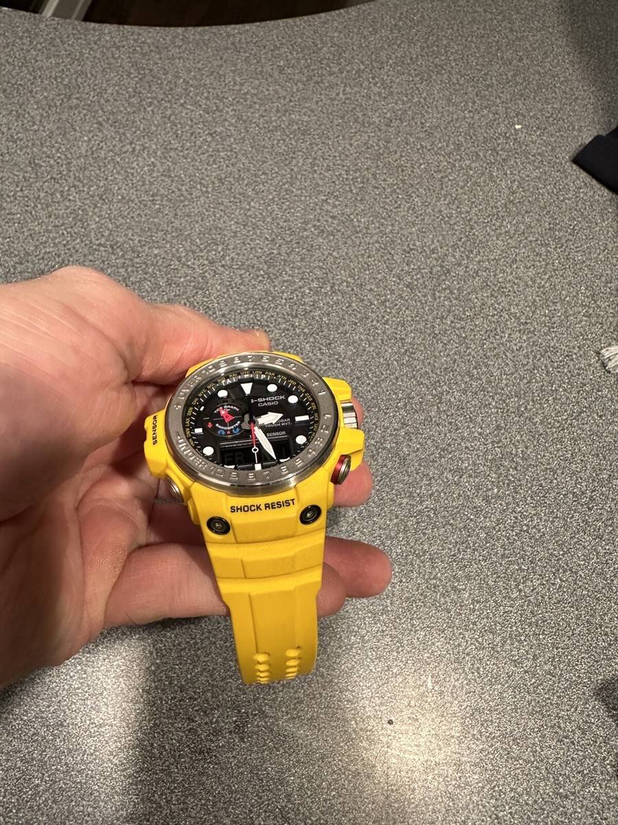 Casio G-Shock Gulfmaster GWN-1000-9A Men's Wristwatch Yellow from