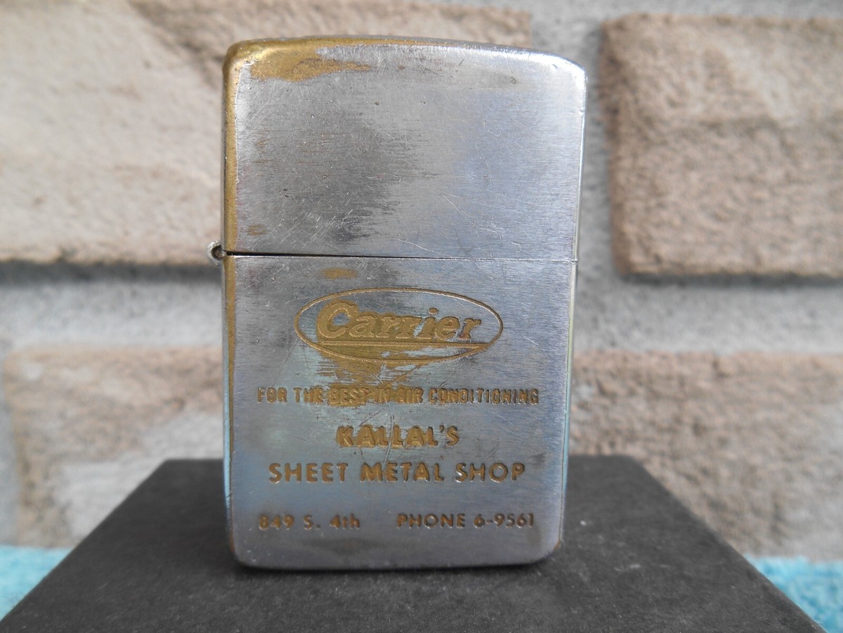VINTAGE ZIPPO 1961 PAT #2517191 CIGARETTE LIGHTER - KALLAL'S SHEET