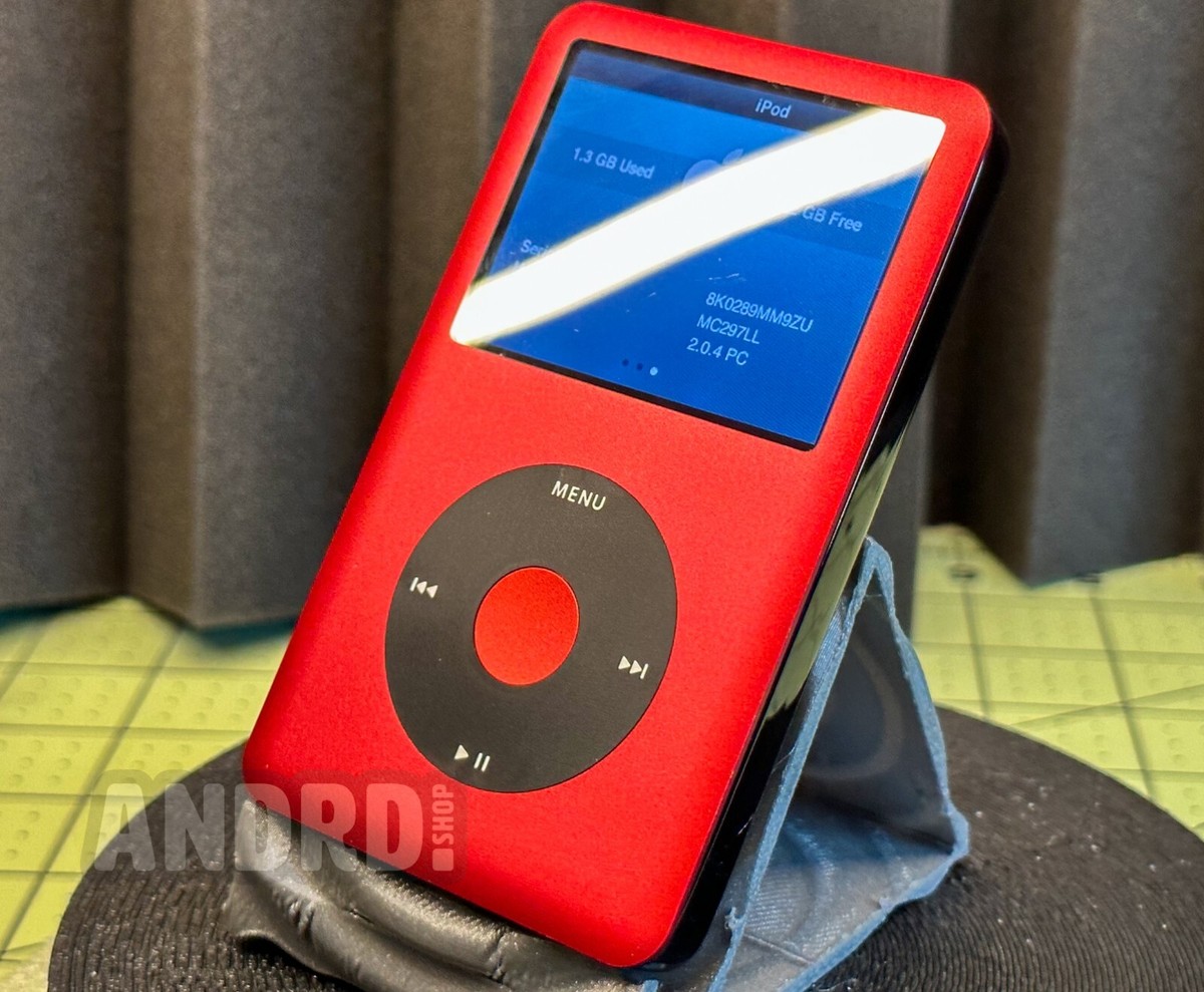 Custom 1TB Red & Black iPod Classic 7th Gen - 3000mah Battery