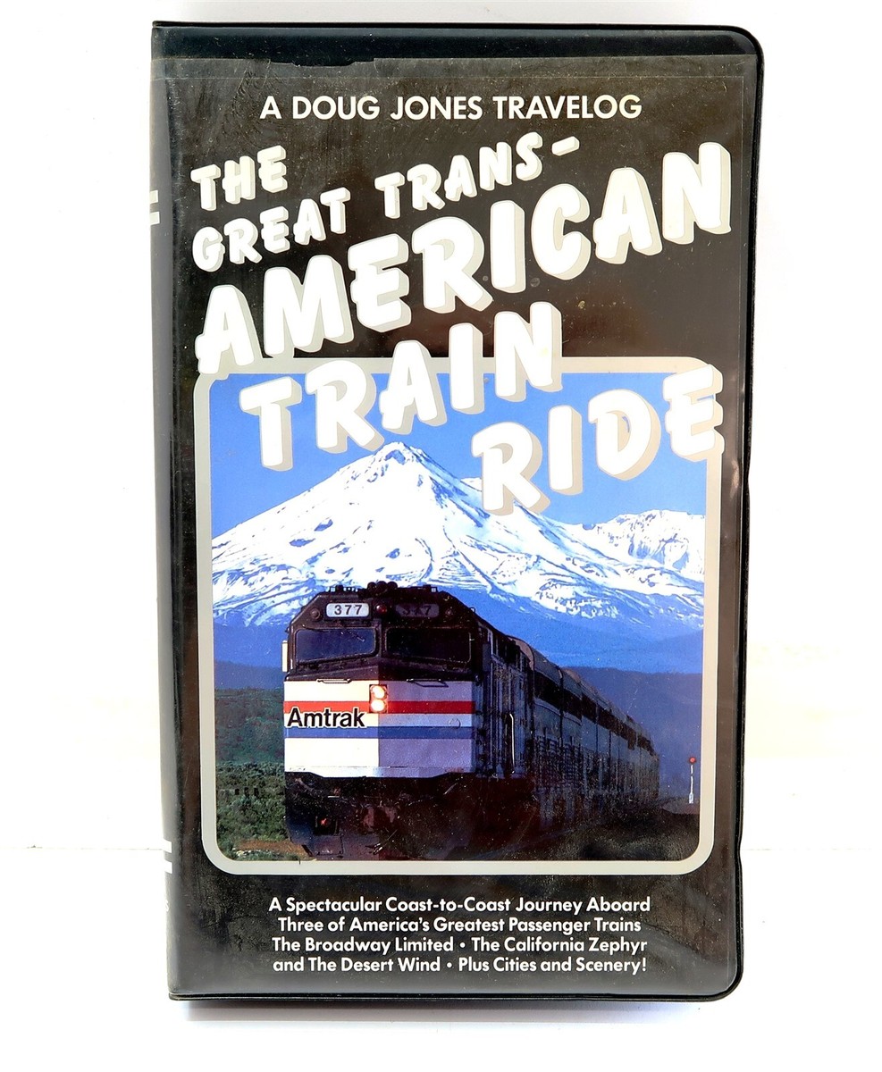 AMTRAK THE GREAT TRANS AMERICAN TRAIN RIDE VHS VCR Tape Train