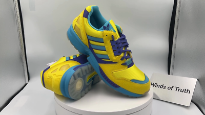 atmos × adidas Originals ZX8000 Ura Yellow Blue JQ2580 Men's Size
