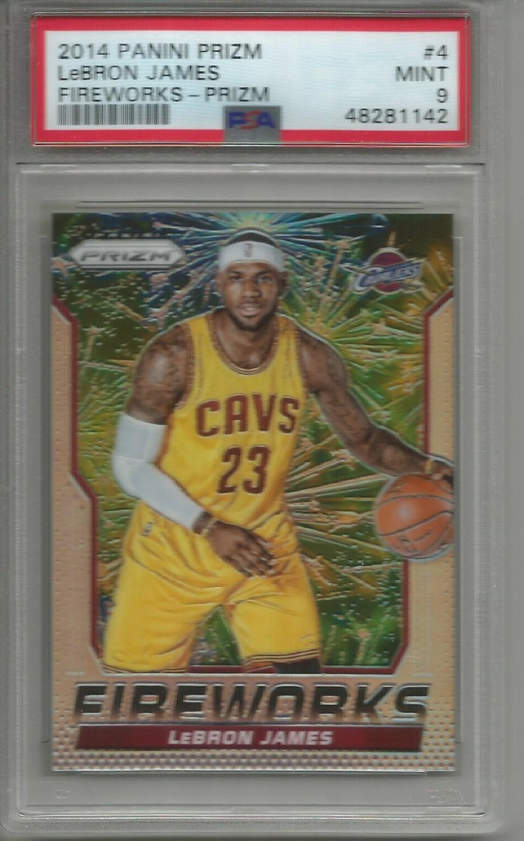 LeBron James 14/15 Panini Prizm Fireworks Silver Prizm #4 PSA 9 | eBay